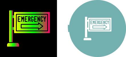 Emergency Sign Icon Design vector