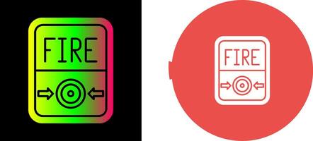 Fire Button Icon Design vector