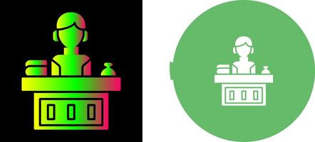 Office Reception Icon Design vector