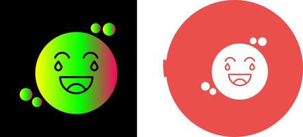 Loughing Icon Design vector