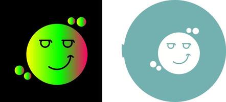 Smirk Icon Design vector