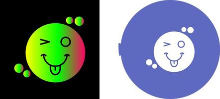 Tongue Out Icon Design vector