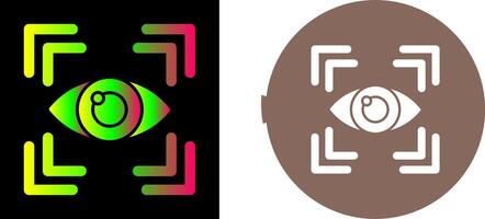 Eye Scan Icon Design vector