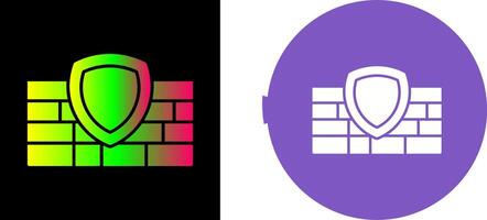 Firewall Icon Design vector