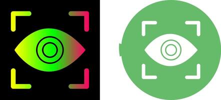 Eye Scan Icon Design vector