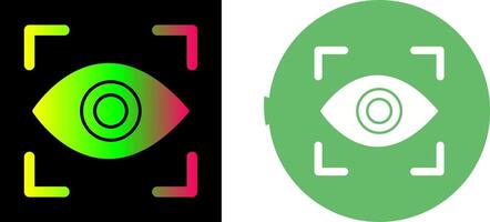 Eye Scan Icon Design vector