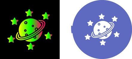 Saturn Icon Design vector