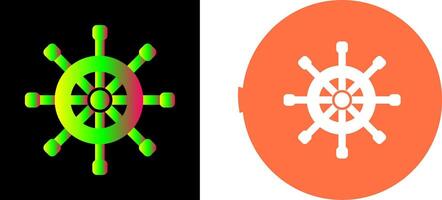 Rudder Icon Design vector