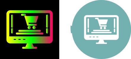 Online Shopping Icon Design vector