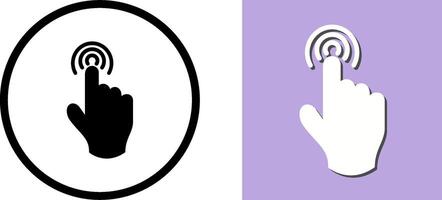 Danger of Hand Press Icon Design vector