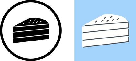 Cake Slice Icon Design vector