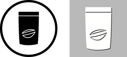 Coffee Bag Icon Design vector
