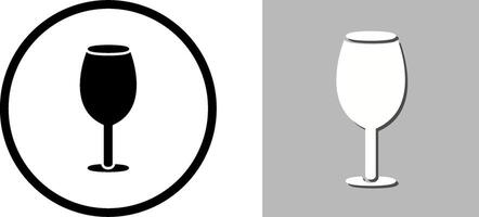 vino vaso icono diseño vector