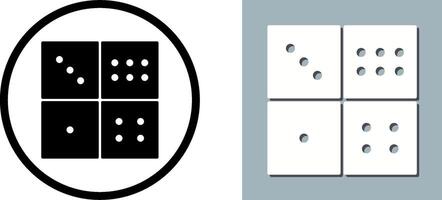 Domino Game Icon Design vector