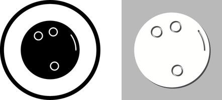 Bowling Ball Icon Design vector