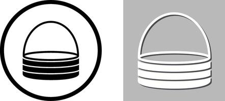 Unique Basket Icon Design vector