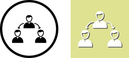 Unique Connected Users Icon Design vector