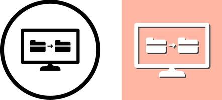 Unique File Sharing Icon Design vector