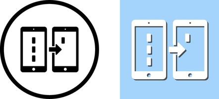 Unique Data Transfer Icon Design vector