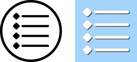 Unique Bulleted list Icon Design vector