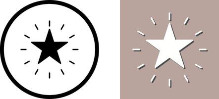 Unique Star Icon Design vector