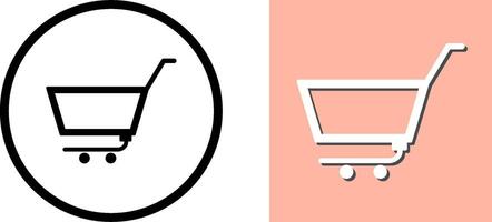 Unique Empty Cart Icon Design vector