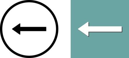 Unique Left Arrow Icon Design vector