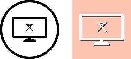 Unique Disconnected Network Icon Design vector