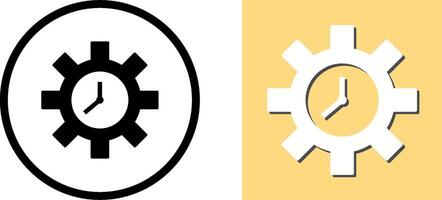 Unique Time Optimization Icon Design vector