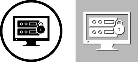 Unique Data Security Icon Design vector