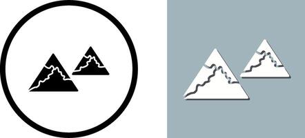 Unique Mountains Icon Design vector