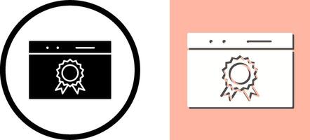 Unique Web Award Icon Design vector