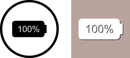 Unique Full Battery Icon Design vector