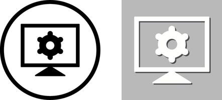 Computer Settings Icon Design vector