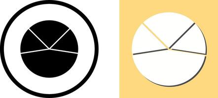 Pie Chart Analysis Icon Design vector