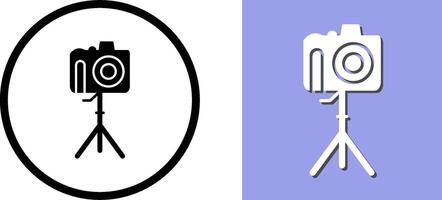 Unique Camera on Stand Icon Design vector