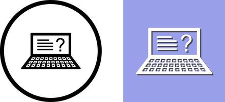 Unique Online Exam Icon Design vector