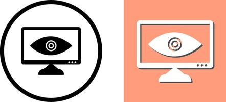 Unique Web Visibility Icon Design vector
