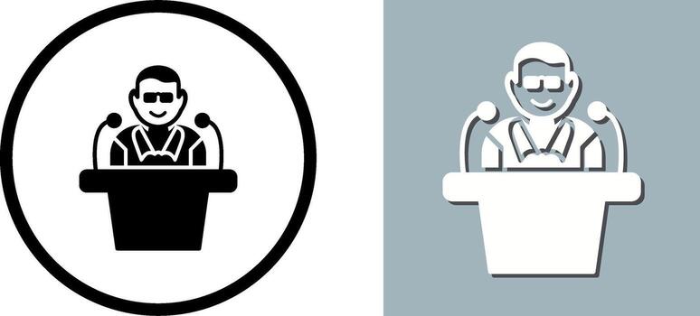 Unique Lecture Icon Design vector