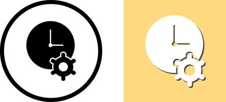 Unique Time Optimization Icon Design vector