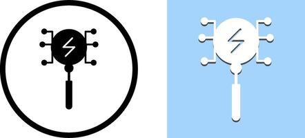 Unique Intelligent Search Icon Design vector