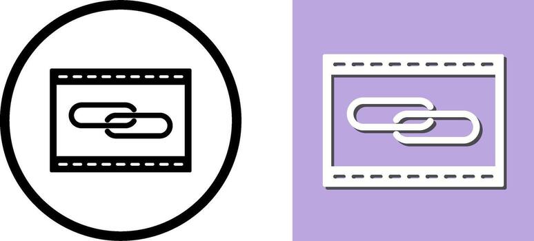 Unique Link Optimization Icon Design vector