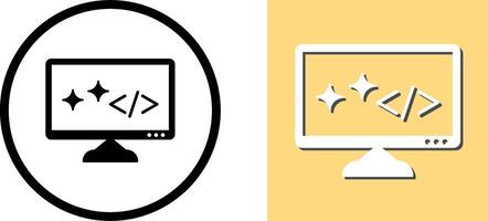 Unique Clean Code Icon Design vector