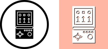 Unique Brick Game Icon Design vector