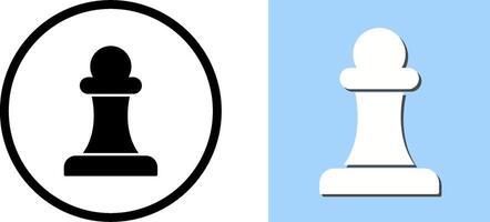 Unique Pawn Icon Design vector