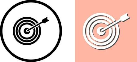 Unique Dartboard Icon Design vector