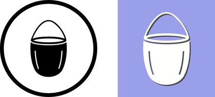 Unique Water Bucket Icon Design vector