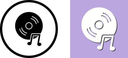 Unique Music CD Icon Design vector