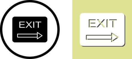 Unique Exit Icon Design vector