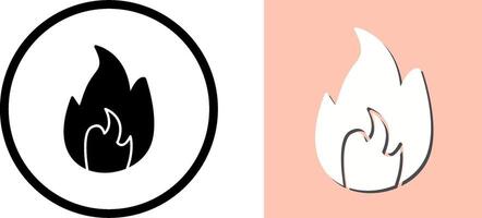 Unique Flame Icon Design vector
